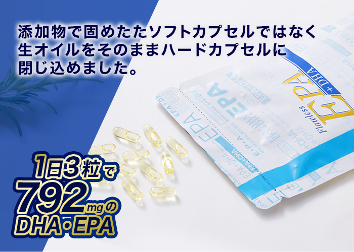 1日3粒で792mgのDHA・EPA